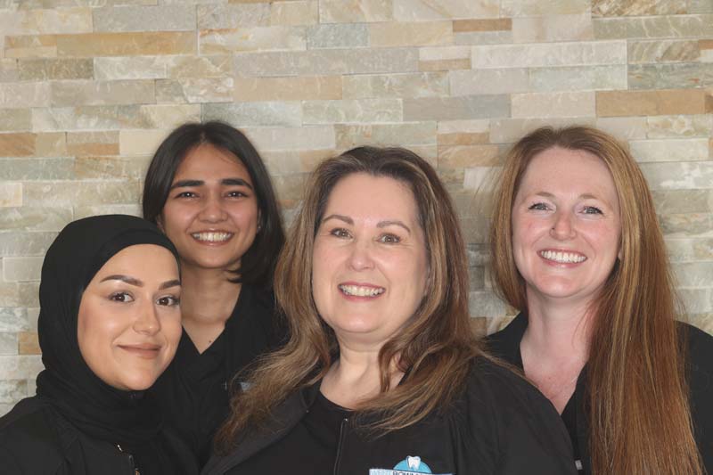 Team Ladies Smiling